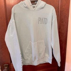 Panic at the disco hoodie, size medium, unisex, teal.